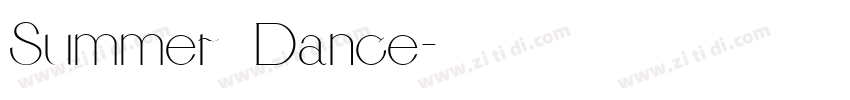 Summer Dance字体转换